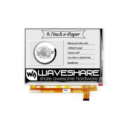 Écran E-Ink brut Waveshare 9,7 pouces 1200x825, port parallèle, sans PCB