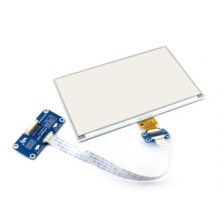 Écran E-Ink HAT 7,5 pouces 640x384 de Waveshare pour Raspberry Pi, tricolore, interface SPI