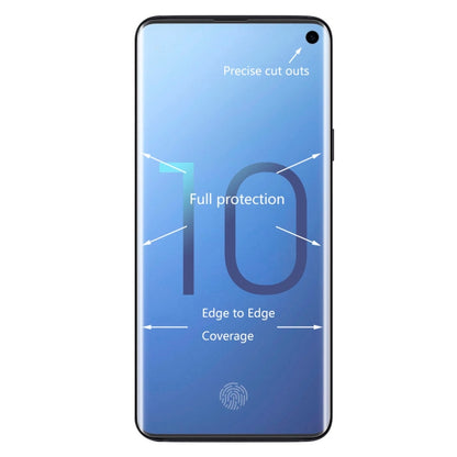 ENKAY Hat-prince 3D Full Screen PET Curved Hot Bending HD Screen Protector Film for Galaxy S10, Galaxy S10