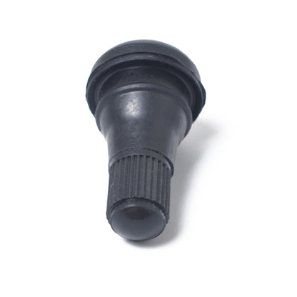 Snap-in Short Black Rubber Valve Stem (TR412) with Valve Core Wrench for Tubeless 0.453 Inch 11.5mm Rim Holes on Standard Vehicle Tires, TR412