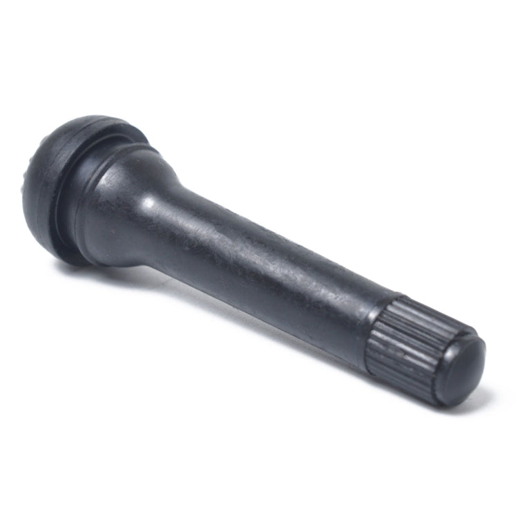 Snap-in Short Black Rubber Valve Stem (TR418) 4-Pack with Valve Core Wrench for Tubeless 0.453 Inch 11.5mm Rim Holes on Standard Vehicle Tires, TR418