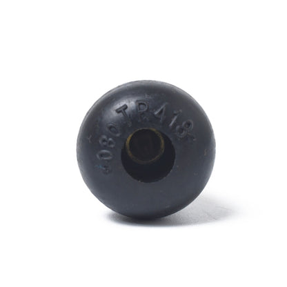 Snap-in Short Black Rubber Valve Stem (TR418) 4-Pack with Valve Core Wrench for Tubeless 0.453 Inch 11.5mm Rim Holes on Standard Vehicle Tires, TR418