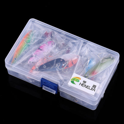 HENGJIA SPB30 30 PCS Sequin Set Metal Sequins False Bait Fresh Sea Bass Fishing Bait, Length: 2.5 to 4cm , Boxed, Boxed