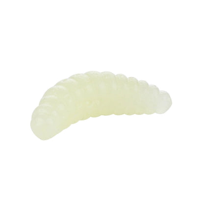 HENGJIA SO106 50 Pièces 20mm Vers d'Appât en Pain de Simulation Leurre Souple Croissant Appât Ver de Poisson à Cheval Matériel de Pêche