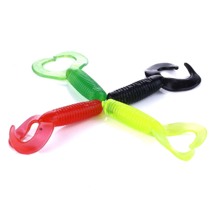 HENGJIA SO105 20 leurres souples à double queue de 3,5 cm/0,9 g pour la pêche en mer