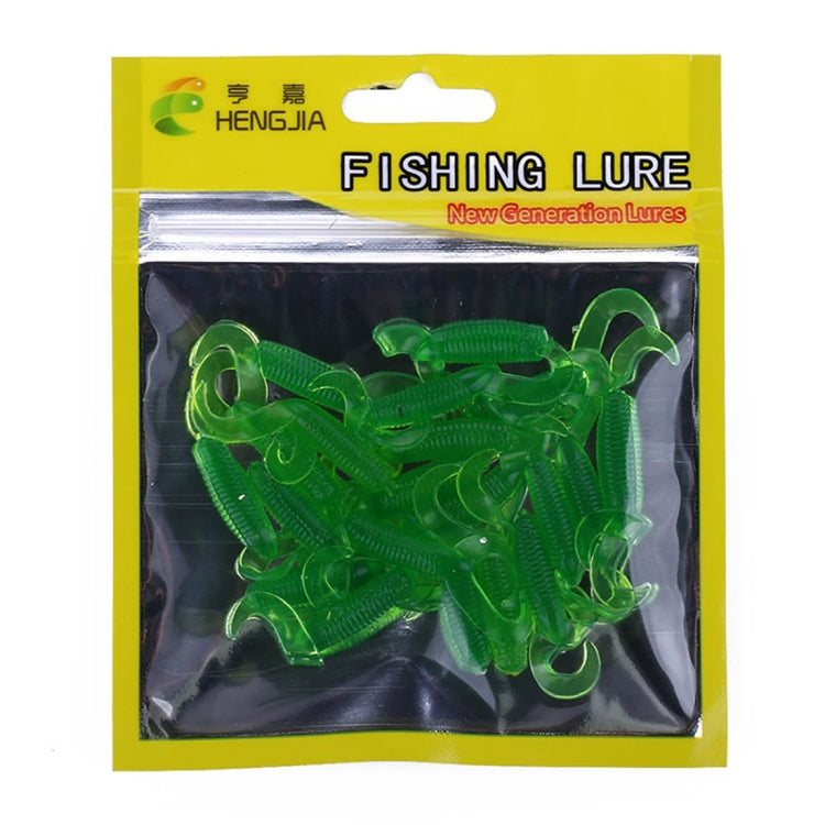 HENGJIA SO105 20 leurres souples à double queue de 3,5 cm/0,9 g pour la pêche en mer