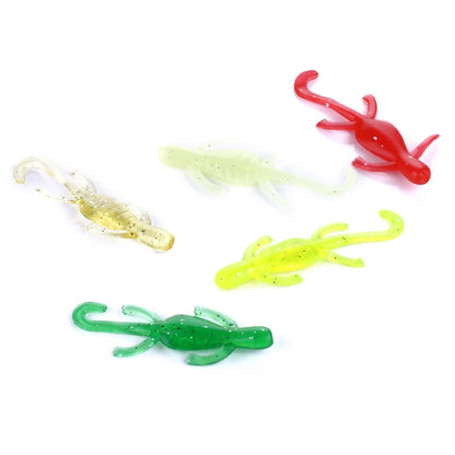 HENGJIA SO103 10 PIÈCES Leurre souple de pêche simulation forme de Gecko 5cm/1g