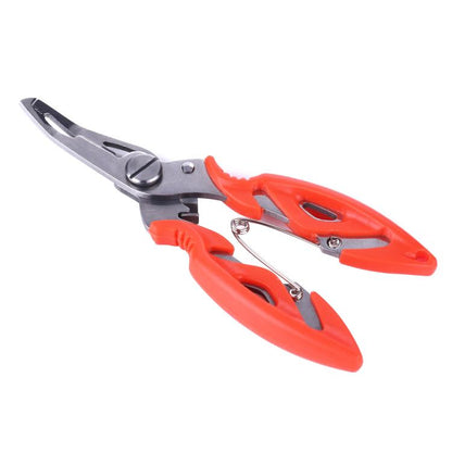 HENGJIA QT014 Pince de pêche multifonction en acier inoxydable, ciseaux, outil de retrait d'hameçons, coupe-fil, équipement de pêche, HENGJIA QT014