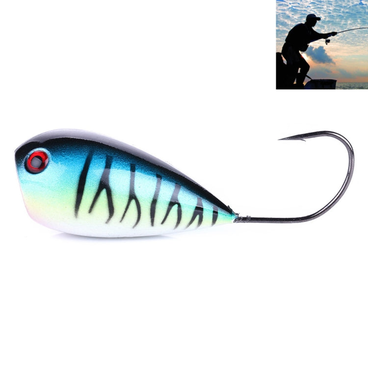 HENGJIA PO036 8cm/13g Big Mouth Single Hook Schlagwasserwellen Hartköder Outdoor Angelgeräte Köder Angelköder Angelausrüstung, PO036-1, PO036-2, PO036-3, PO036-4, PO036-5, PO036-6, PO036-7