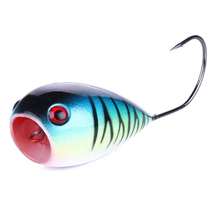 HENGJIA PO036 8cm/13g Big Mouth Single Hook Schlagwasserwellen Hartköder Outdoor Angelgeräte Köder Angelköder Angelausrüstung, PO036-1, PO036-2, PO036-3, PO036-4, PO036-5, PO036-6, PO036-7