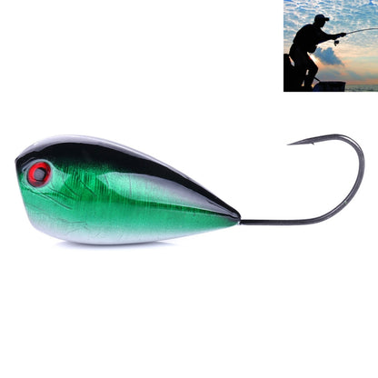 HENGJIA PO036 8cm/13g Big Mouth Single Hook Schlagwasserwellen Hartköder Outdoor Angelgeräte Köder Angelköder Angelausrüstung, PO036-1, PO036-2, PO036-3, PO036-4, PO036-5, PO036-6, PO036-7