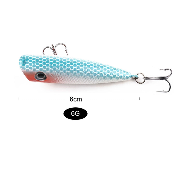 HENGJIA PO035 6cm/6g Leurre de Pêche Rigide de Simulation, Convient pour l'Eau Salée et l'Eau Douce, PO035 1#, PO035 2#, PO035 3#, PO035 4#, PO035 5#