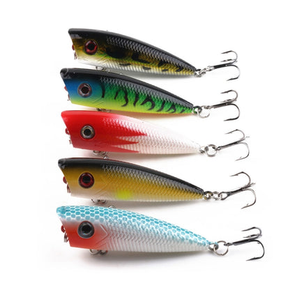 HENGJIA PO035 6cm/6g Leurre de Pêche Rigide de Simulation, Convient pour l'Eau Salée et l'Eau Douce, PO035 1#, PO035 2#, PO035 3#, PO035 4#, PO035 5#