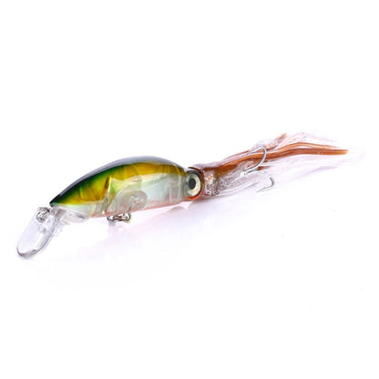 HENGJIA JIZ002 10cm/16.6g 8 PCS Big Octopus Squid Shaped Hard Baits Long Shot Fishing Lures Tackle Baits Fit Sea Fishing and Freshwater Fishing,Boxed, 8 PCS Boxed