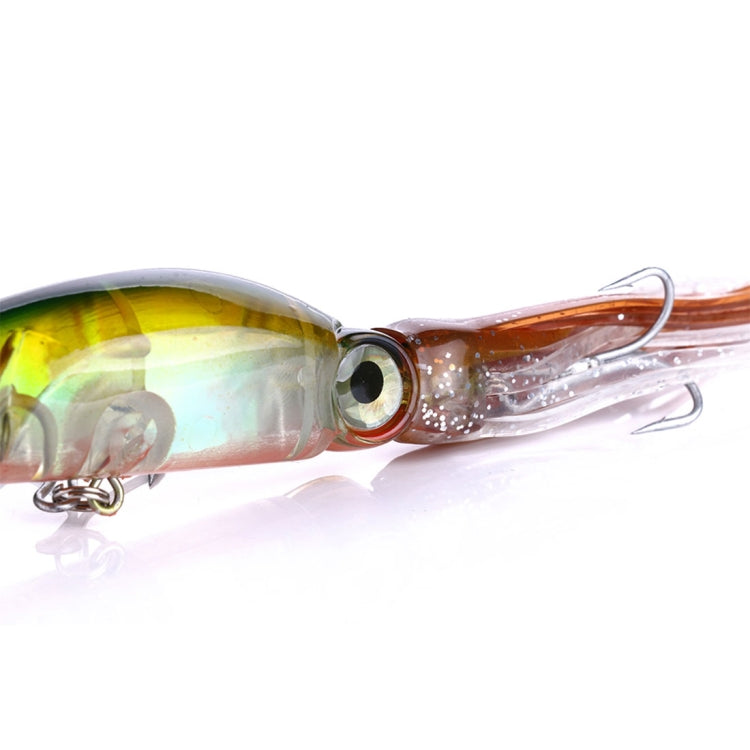 HENGJIA JIZ002 10cm/16.6g 8 PCS Big Octopus Squid Shaped Hard Baits Long Shot Fishing Lures Tackle Baits Fit Sea Fishing and Freshwater Fishing,Boxed, 8 PCS Boxed