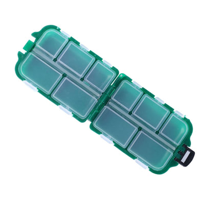HENGJIA qt061-1 Boîte de rangement pour matériel de pêche à dix compartiments à clapet, qt061-1