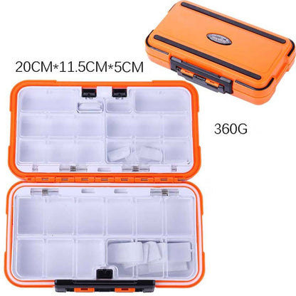 HENGJIA qt020 Boîte de rangement multifonction étanche pour outils de pêche, hameçons et appâts, Grande taille : 20 x 11,5 x 5cm, 20 x 11,5 x 5cm