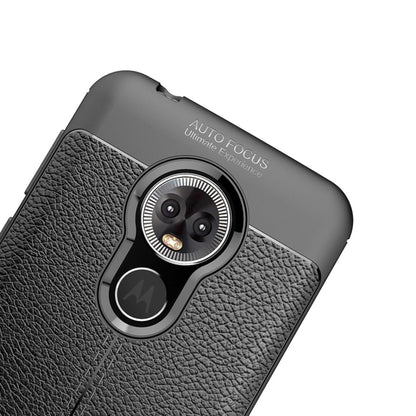 Litchi Texture TPU Shockproof Case for MOTO E6, For MOTO E6, MOTO E6