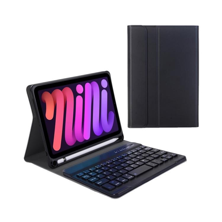 A06B Ultra - thin Detachable Bluetooth Keyboard Leather Case with Pen Slot & Holder for iPad mini 6 / mini 7 - ORIWHIZApple AccessoriesiPad KeyboardiPad Keyboard For iPad mini