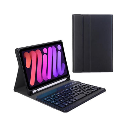 A06B Ultra - thin Detachable Bluetooth Keyboard Leather Case with Pen Slot & Holder for iPad mini 6 / mini 7 - ORIWHIZApple AccessoriesiPad KeyboardiPad Keyboard For iPad mini