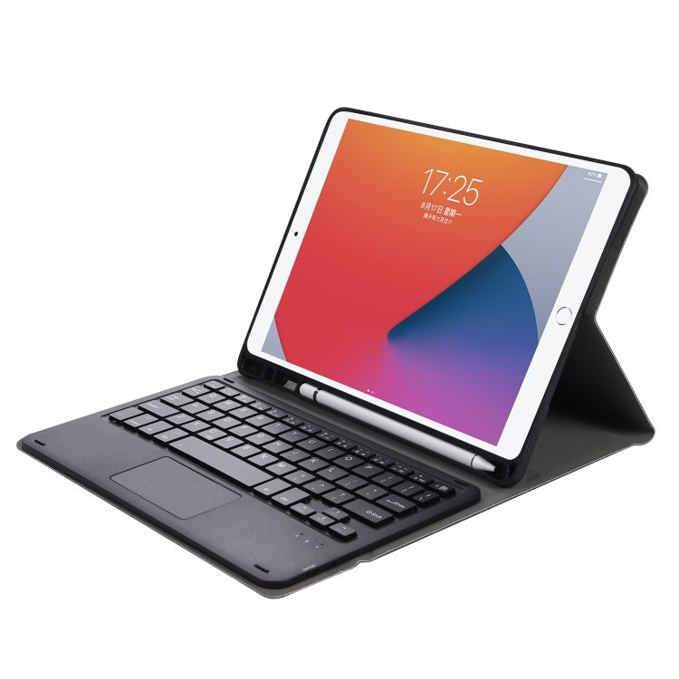 A07B - A Lambskin Texture Square Keycap Bluetooth Keyboard Leather Case with Touch Control For iPad, For iPad 9.7 2018 & 2017 / Pro 9.7 inch / Air 2, For iPad Pro 10.5 inch / 10.2 2021 & 2020 & 2019 / Air 3������������������������������������������������... - ORIWHIZApple AccessoriesiPad KeyboardiPad Keyboard Universal