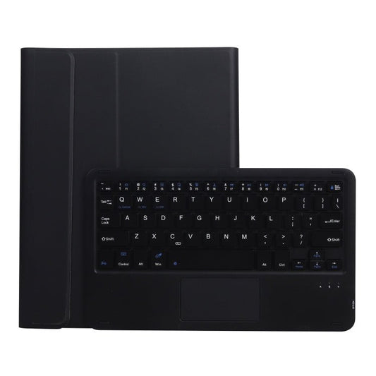 A07B - A Lambskin Texture Square Keycap Bluetooth Keyboard Leather Case with Touch Control For iPad, For iPad 9.7 2018 & 2017 / Pro 9.7 inch / Air 2, For iPad Pro 10.5 inch / 10.2 2021 & 2020 & 2019 / Air 3