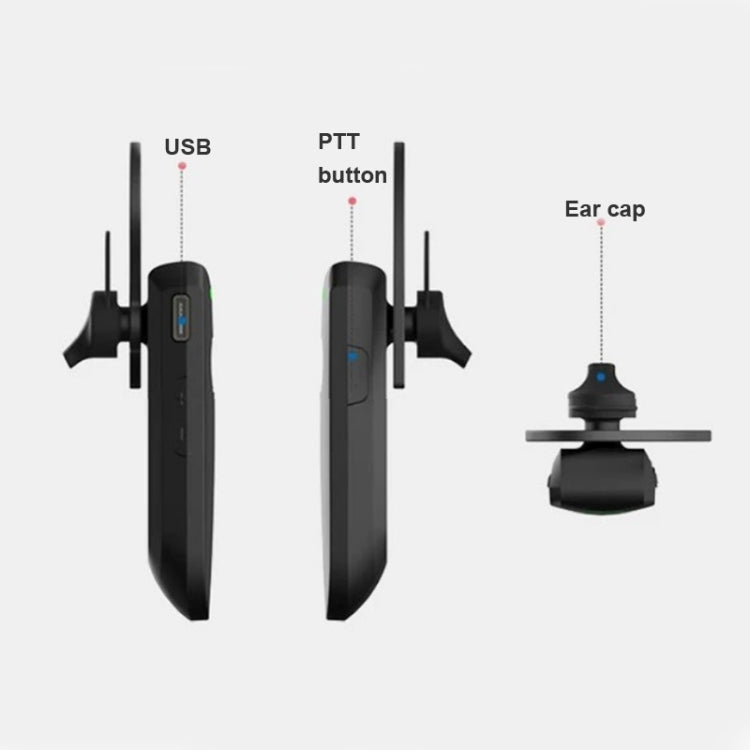 A08 Mini Ear Hook Wireless Walkie Talkie Outdoor Mini Walkie Talkie Wireless Bluetooth Walkie Talkie - ORIWHIZConsumer ElectronicsHandheld Walkie TalkieWalkie Talkie