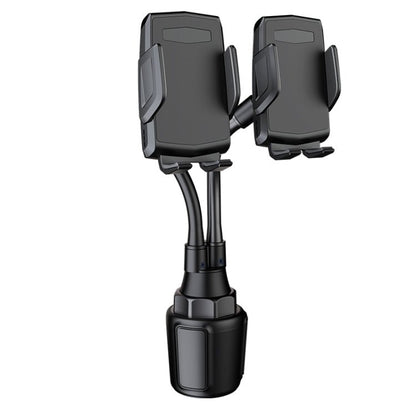 A080+X908 Car Cup Double Mobile Phone Holder Mount Adjustable Cradle Bracket, A080+X908 - ORIWHIZ