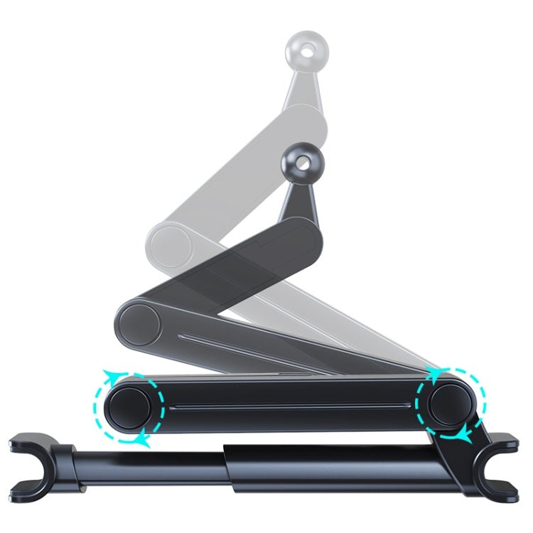 A081+X159 Car Backseat Headrest Tablet Bracket Long Arm Collapsible Mount, A081+X159 - ORIWHIZ
