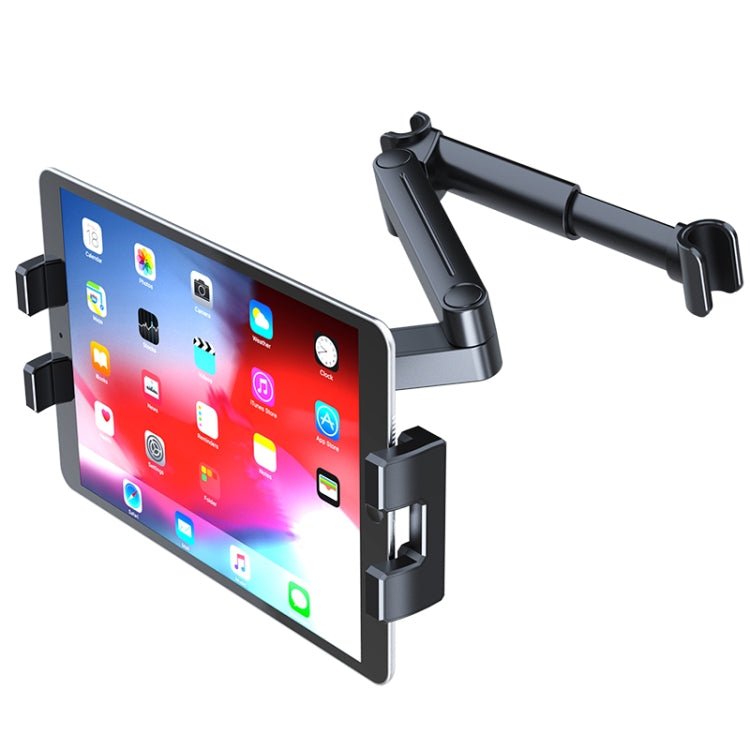 A081+X159 Car Backseat Headrest Tablet Bracket Long Arm Collapsible Mount, A081+X159 - ORIWHIZ
