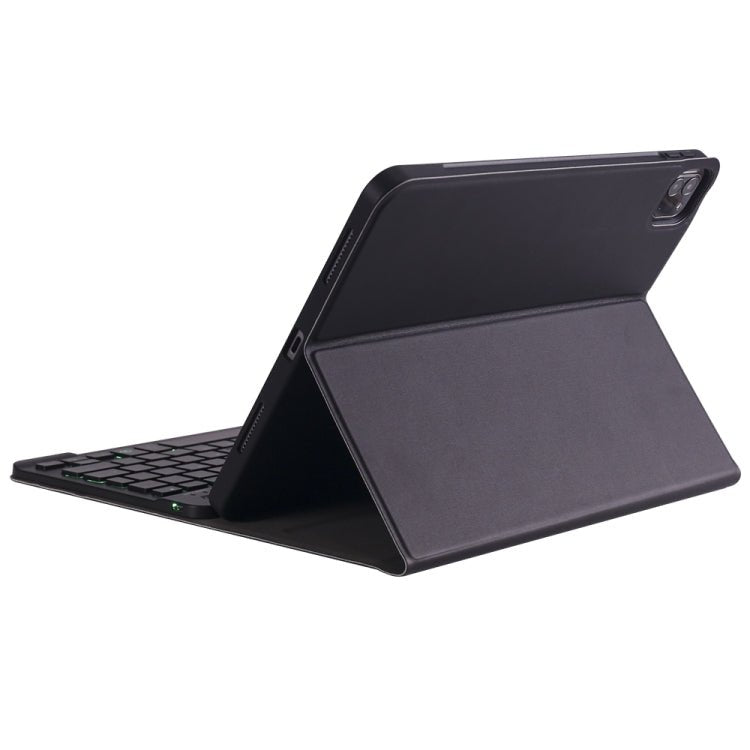 A11BS Lambskin Texture ultra - thin Bluetooth Keyboard Leather Case with Pen Holder & Backlight, A11BS - ORIWHIZApple AccessoriesiPad KeyboardiPad Keyboard Universal