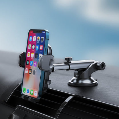 A190+X33 Car Phone Holder Dashboard Sucker Mount Telescopic Long Arm Stand, A190+X33 - ORIWHIZ