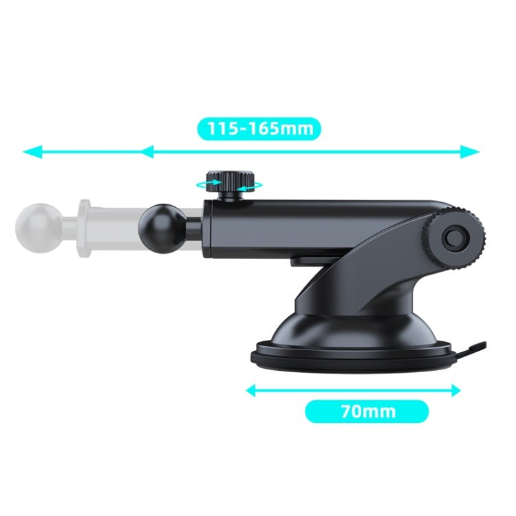A190+X33 Car Phone Holder Dashboard Sucker Mount Telescopic Long Arm Stand, A190+X33 - ORIWHIZ