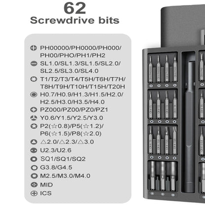 A63 63 in 1 Screwdriver Set Mobile Phone Tablet Computer Disassembly and Maintenance Tool, A63 63 in 1 - ORIWHIZ