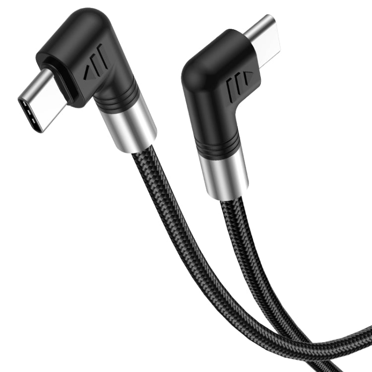 A9 100W USB - C/Type - C to USB - C/Type - C Double Elbow Data Cable, 0.5m, 1m, 2m, 3m - ORIWHIZ