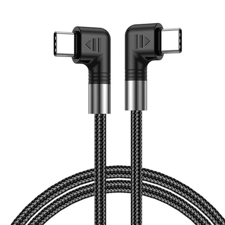A9 100W USB - C/Type - C to USB - C/Type - C Double Elbow Data Cable, 0.5m, 1m, 2m, 3m - ORIWHIZ