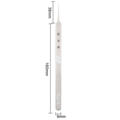 Aaa - 14 Precision Repair Tweezers Long Pointed Stainless Steel, Aaa - 14 - ORIWHIZ
