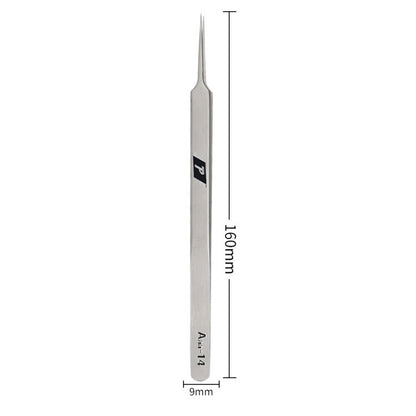 Aaa - 14 Stainless Steel Ultra Fine High Hardness Tenacity Durable Tweezers, Aaa - 14 - ORIWHIZ