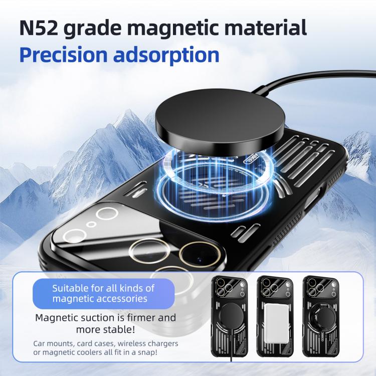 ABEEL Ice Fox Series Magnetic Heat Sink Cooling Phone Case, For iPhone 17 Pro Max, For iPhone 17 Pro, For iPhone 17, For iPhone 17 Air, For iPhone 16e, For iPhone 16 Pro Max, For iPhone 16 Pro, For iPhone 16, For iPhone 15 Pro Max, For iPhone 15 Pro���... - ORIWHIZApple AccessoriesiPhone 17 Pro MaxiPhone 17 Pro Max Cases