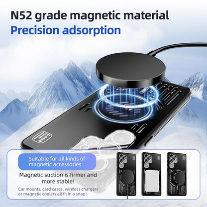 ABEEL Ice Fox Series Magnetic Heat Sink Cooling Phone Case, For Samsung Galaxy S25 Edge 5G, For Samsung Galaxy S25 5G, For Samsung Galaxy S25+ 5G, For Samsung Galaxy S25 Ultra 5G - ORIWHIZGalaxy S25 Edge 5GGalaxy S25 Edge 5G CasesSamsung Accessories