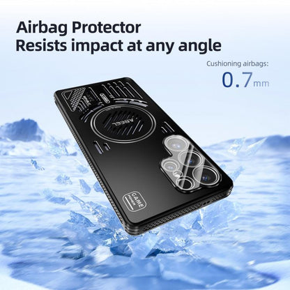 ABEEL Ice Fox Series Magnetic Heat Sink Cooling Phone Case, For Samsung Galaxy S25 Edge 5G, For Samsung Galaxy S25 5G, For Samsung Galaxy S25+ 5G, For Samsung Galaxy S25 Ultra 5G - ORIWHIZGalaxy S25 Edge 5GGalaxy S25 Edge 5G CasesSamsung Accessories