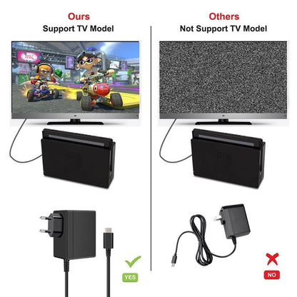 AC Adapter Charger for Nintend Switch, US Plug, NT0142A, NT0142B - ORIWHIZNintendo AccessoriesNintendo Accessories Charger & PowerToys & Hobbies