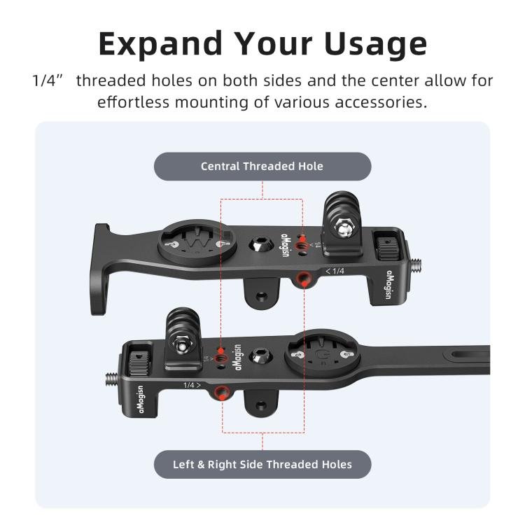 Action Camera Speedometer Cycling Mount, aMagisn BR01 Independent Handlebars, aMagisn BR02 Integrated Handlebars - ORIWHIZaMagisnBicycle Handlebar MountDJI & Insta360 Accessories