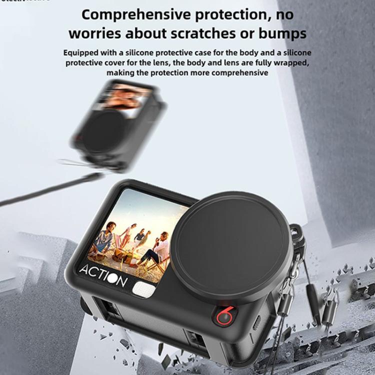 Action Cameras Body Lens Cap Silicone Protective Cover, For DJI Osmo Action 6 - ORIWHIZCase & BagsDJI & Insta360 AccessoriesOsmo Action Series
