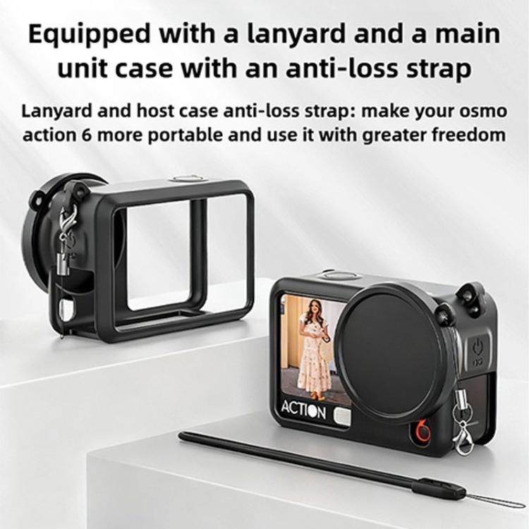 Action Cameras Body Lens Cap Silicone Protective Cover, For DJI Osmo Action 6 - ORIWHIZCase & BagsDJI & Insta360 AccessoriesOsmo Action Series