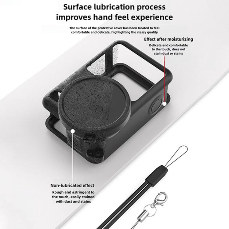 Action Cameras Body Lens Cap Silicone Protective Cover, For DJI Osmo Action 6 - ORIWHIZCase & BagsDJI & Insta360 AccessoriesOsmo Action Series