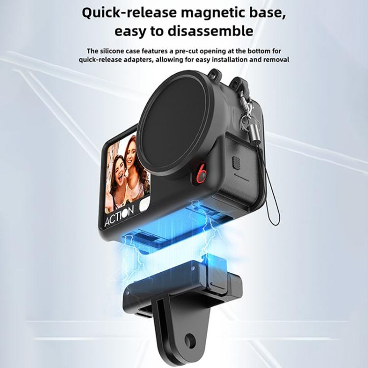 Action Cameras Body Lens Cap Silicone Protective Cover, For DJI Osmo Action 6 - ORIWHIZCase & BagsDJI & Insta360 AccessoriesOsmo Action Series