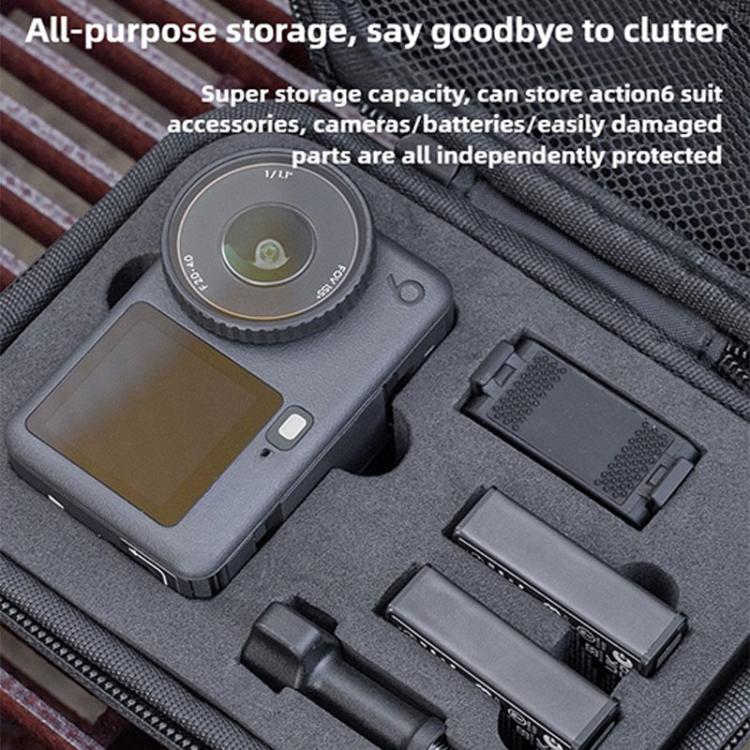 Action Cameras Portable Kit Storage Bag With Handle Hanging Strap, For DJI Osmo Action 6 - ORIWHIZCase & BagsDJI & Insta360 AccessoriesOsmo Action Series