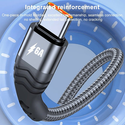 ADC - 005 6A USB to USB - C / Type - C Weave Fast Charging Data Cable, 1m, 2m - ORIWHIZ