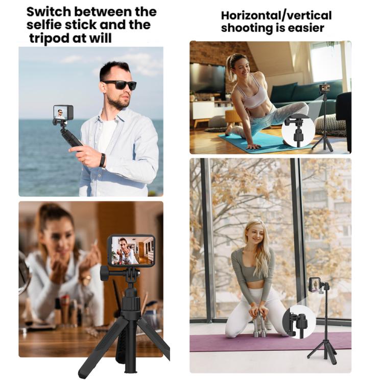 Adjustable 19 - 43cm Mini Handheld Selfie Stick Tripod with 360 - degree Rotating Ball Head for Universal Action Cameras, 2 - claw version - ORIWHIZDJI & Insta360 AccessoriesExtendable PoleUniversal Grip Tripod